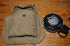 1941 dated Brass Compass with pouch 